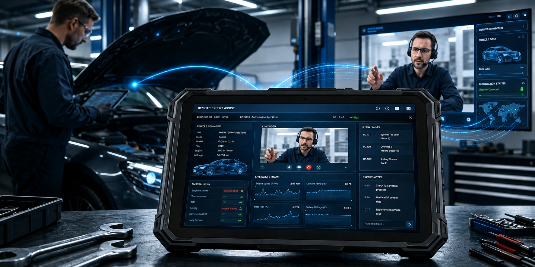 Live Diagnose und Expertenunterstützung